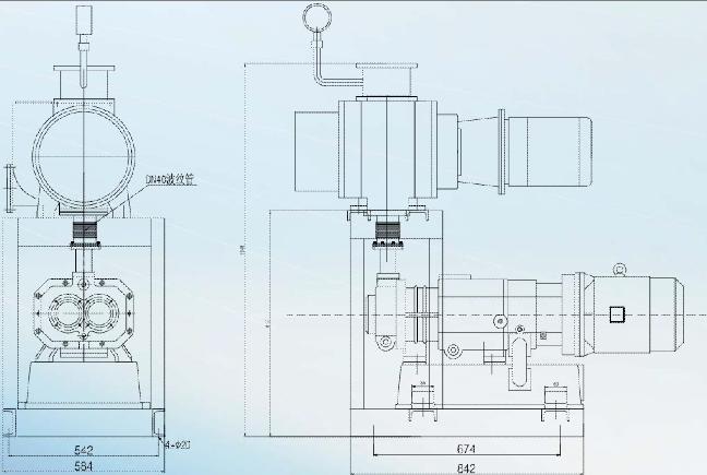 罗茨螺杆真空机组外形尺寸